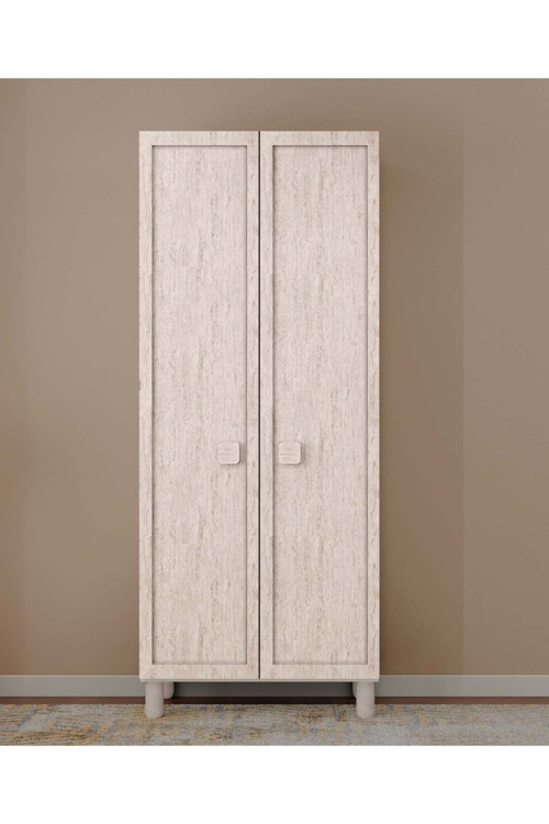 Nilüfer 2 Kapaklı Gardırop / Çok Amaçlı Dolap / Komple MDF