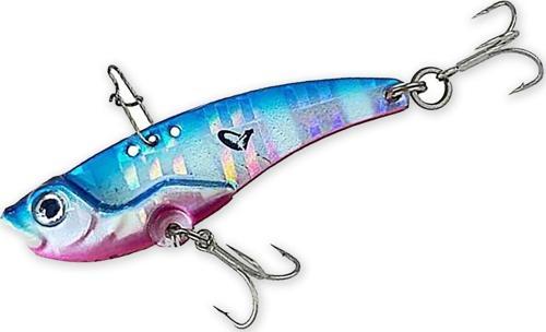 3D VIB Blade 5,5 cm 14,5gr Vibrasyon Yem Blue Pink Zebra
