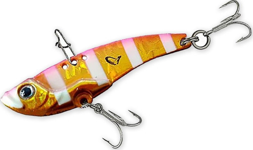 3D VIB Blade 5,5 cm 14,5gr Vibrasyon Yem Gold Pink Zebra