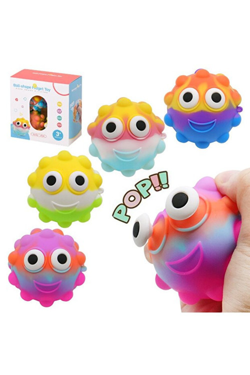 Popping Ball Squishy Fidget Oyuncak 3D Sıkma Stres Topları 1Adet