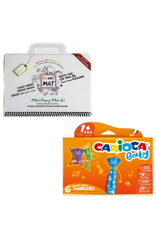 Durgun Bebe Boya Funny Mat Set (2 Ürün)