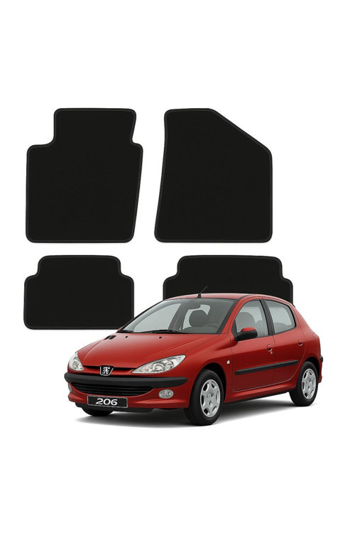 Peugeot 206 & 206+ Özel Kesim Tam Uyumlu Lüx Oto Halı Paspas Peugeot 206 Paspas , Pejo 206 Paspas