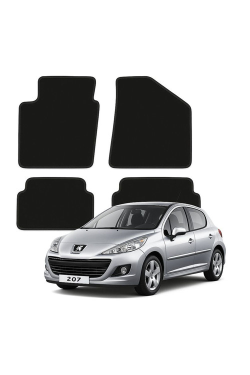 Peugeot 207 Tam Uyumlu Özel Kesim Lüx Oto Halı Paspas Peugeot 207 Paspas , Pejo 207 Paspas
