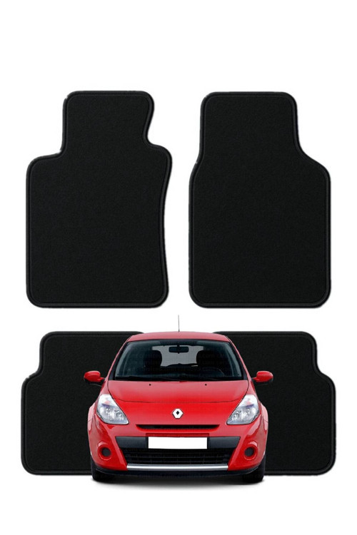 Renault Clio 3. Nesil (2005-2012) Özel Kesim Tam Uyumlu Lüx Oto Halı Paspas Renault Clio Paspas , Reno Clio Paspas