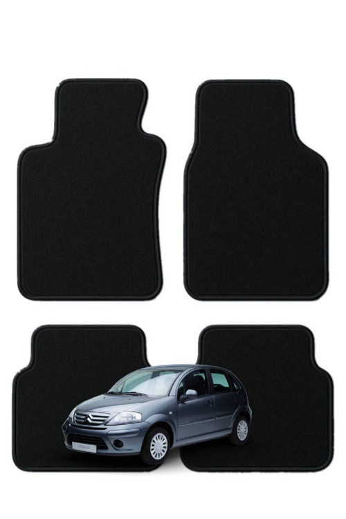 Citroen C3 1. Nesil (2002-2010) Kasa Özel Kesim Tam Uyumlu Lüx Oto Halı Paspas Citroen C3 Paspas