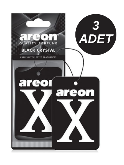 X Black Crystal 3'lü Oto Araç Kokusu