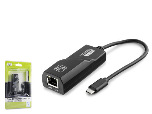 HDX5275 Type C USB 2.0 Ethernet Adaptör 10/100 Mbps Siyah