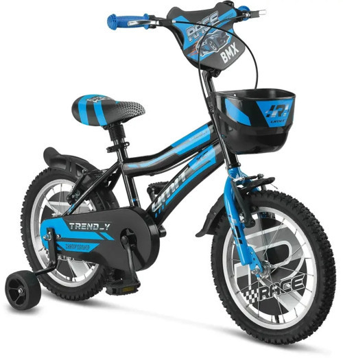 1602 TREND-Y-BMX-SEPET-V-ERKEK ÇOCUK BİSİKLETİ 16 JANT SİYAH MAVİ