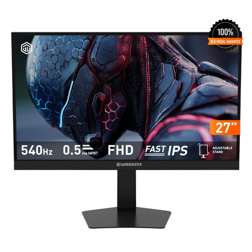 GB-27F540FP 27'' 540Hz FHD Fast IPS 0.5ms 2*HDMI + 2*DP HDR400 Hoparlörlü Pivot Flat Gaming Monitör