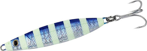 Psycho Sprat 45g Metal Jig Yem Blue Glow Zebra