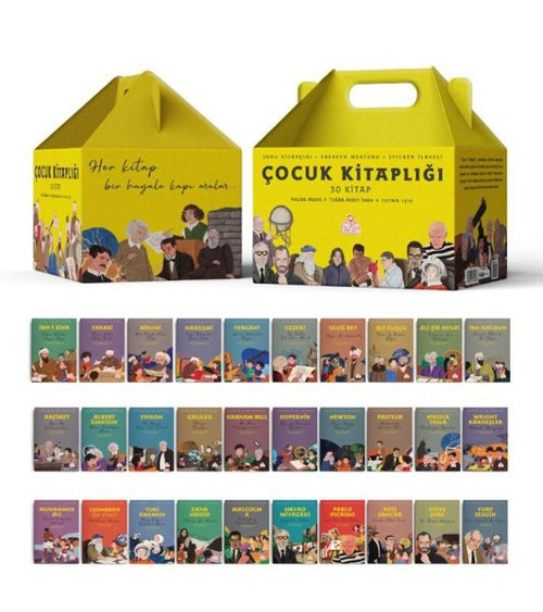 Çocuk Kitaplığı Seti - 30 Kitap Takım+Soru Kitapçığı - Ebeveyn Mektubu ve Sticker İlaveli