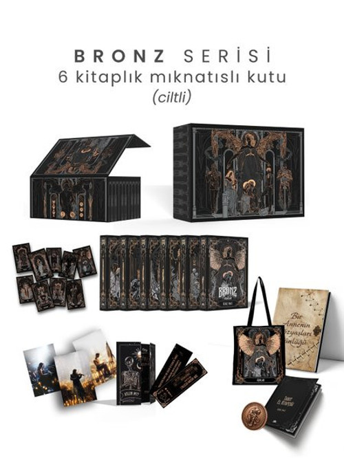 Bronz Serisi Seti - 6 Kitaplık Mıknatıslı Kutu - Yan Boyamalı