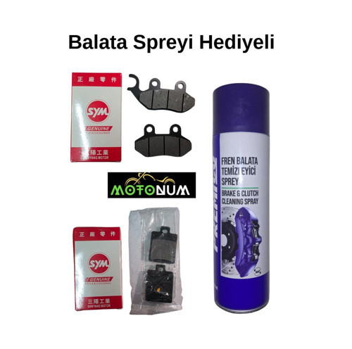 Sym Fiddle 4 125 Ön ve Arka Fren Balata Takımı Balata Spreyi Hediyeli OR02