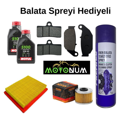 Cf Moto Nk 250 Ön Arka Fren Balata takımı ve Bakım Seti Motul 5100