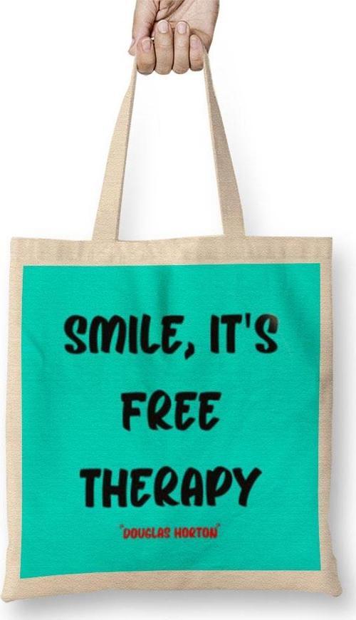 Smile Emoji Quotes Funny Happy Face Love Gift Bez Çanta Uzun Saplı