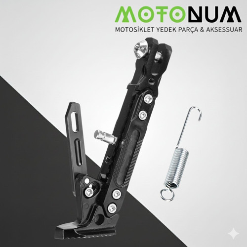Sym Nhx 236 Yükseklik Ayarlı Metal Yan Sehpa-Siyah Detaylı-Ayk0993