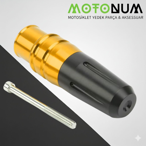 Arora Quantum 125 Egzoz Koruma Takozu-Sarı-Mek0413