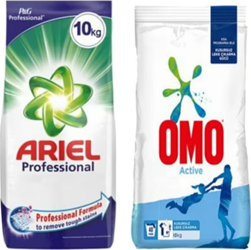 Professional Beyazlar + Omo Active 10 kg 2'li Toz Deterjan