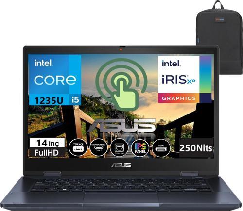 B3402FBA-I58511 Intel Core I5-1235U 16GB 2tb Freedos 14'' Fhd Dokunmatik Taşınabilir Bilgisayar AI58512B1D04 + Weblegelsin Çanta