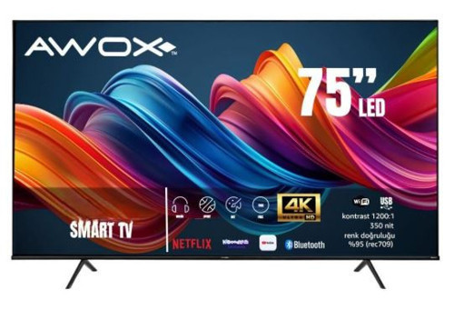 B227500 4K Ultra HD 75" 190 Ekran Uydu Alıcılı Smart LED TV