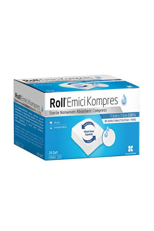 Steril Emici Kompres Nonwoven Gazlı Bez 100 Adet