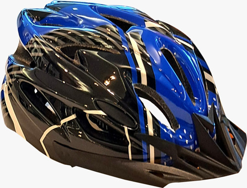 KS 25 bisiklet kask siyah mavi