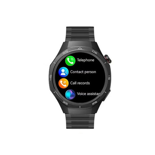 Amoled Ekran WaterProof 3 Kordonlu Akıllı Saat Siyah Teko25