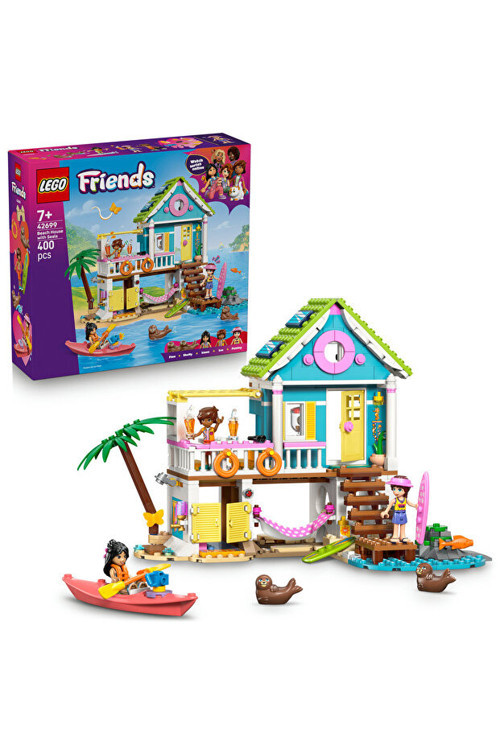 Friends Fok Balıklı Yazlık Ev 42699 – 7+ Yaratıcı Oyuncak Yapım Seti (400 Parça)