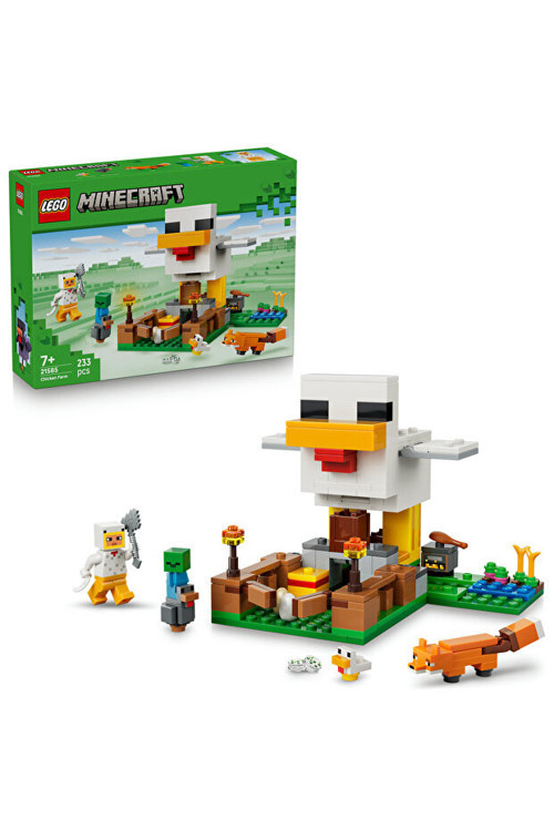 Minecraft Tavuk Çiftliği 21585 - 7+ Yaratıcı Oyuncak Yapım Seti (233 Parça)