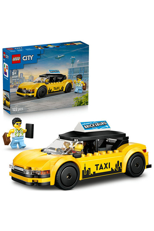City Sarı Taksi 60487 - 5+ Yaratıcı Oyuncak Yapım Seti (122 Parça)
