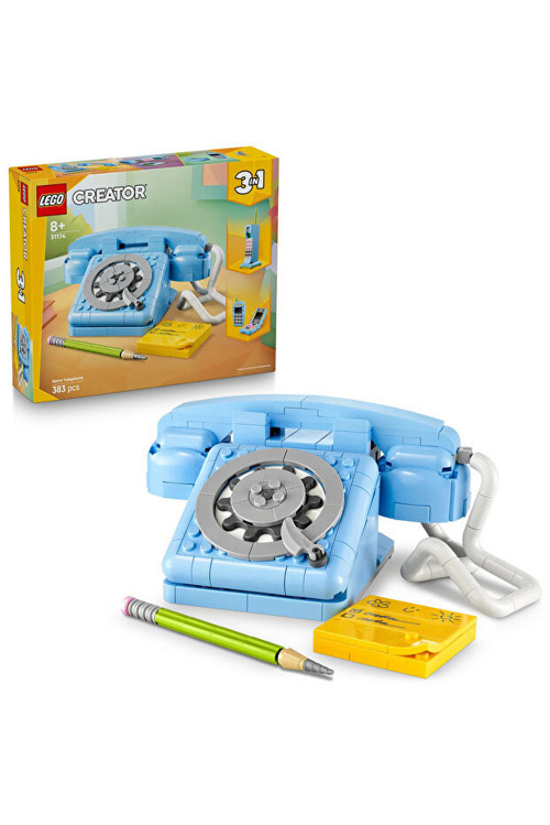 Creator 3'Ü 1 Arada Retro Telefon 31174 - 8+ Çocuklar İçin Yaratıcı Oyuncak Yapım Seti (383P)