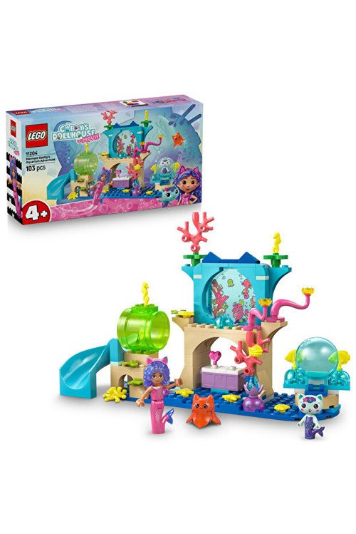 Gabby’s Dollhouse Deniz Kızı Gabby’Nin Akvaryum Macerası 11204 - 4+ Oyuncak Yapım Seti (103P)
