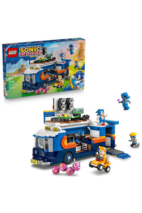 Sonic The Hedgehog™ Takımı Komuta Kamyonu 77006 - 8+ Yaratıcı Oyuncak Yapım Seti (747P)