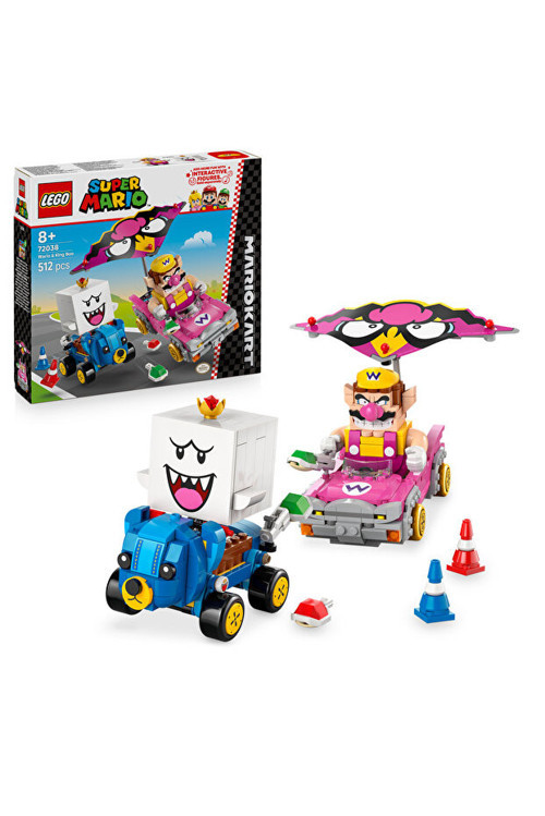 Super Mario ®: Mario Kart™ – Wario Ve King Boo 72038 - 8+ Çocuklar İçin Oyuncak Yapım Seti (51