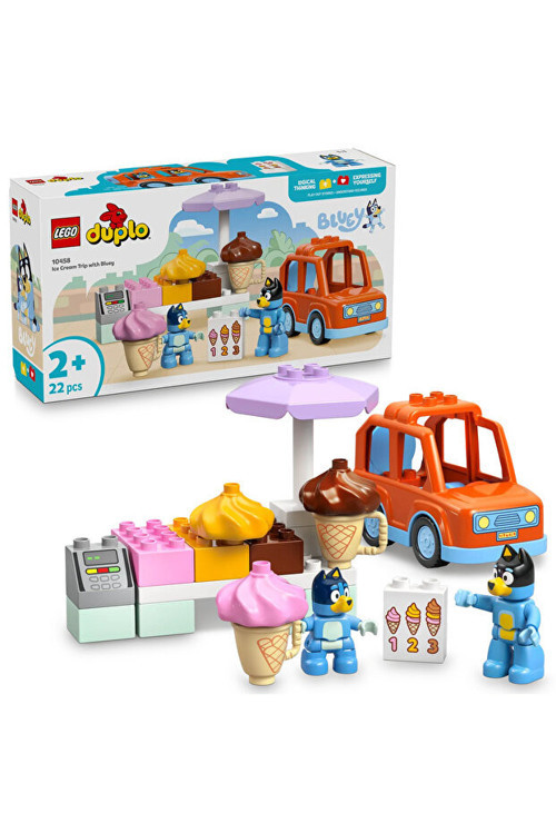 Duplo Bluey: Bluey Ile Dondurma Gezisi 10458 - 2 Yaş Ve Üzeri Çocuklar İçin Araç İçeren