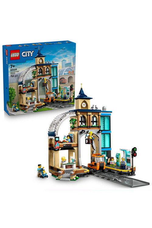 City Merkez Tren İstasyonu 60469 - 7+ Seven Çocuklar İçin Yaratıcı Oyuncak Yapım Seti (752P)