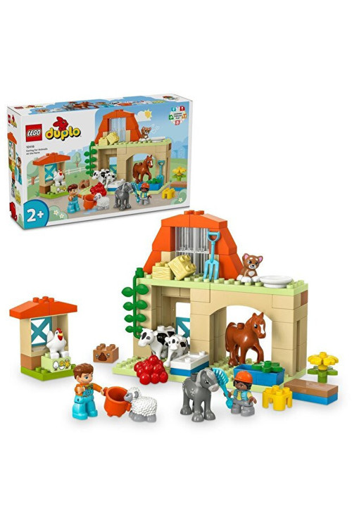 Duplo Çiftlikte Hayvanların Bakımı 10416 - 2+ Eğitici Oyuncak Yapım Seti (74 Parça)
