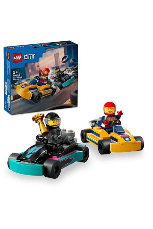 City Go-Kartlar Ve Yarış Sürücüleri 60400 - 5+ Çocuklae İçin Yaratıcı Oyuncak Yapım Seti (99P