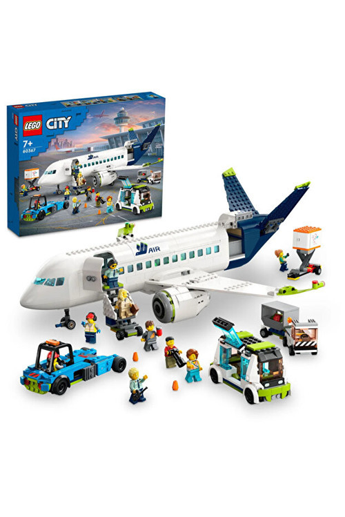 City Yolcu Uçağı 60367 - 7+ Yaratıcı Oyuncak Yapım Seti (913 Parça)