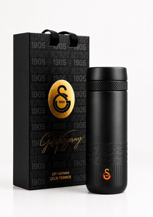 Lisanslı Termos Mug Siyah 550 ml