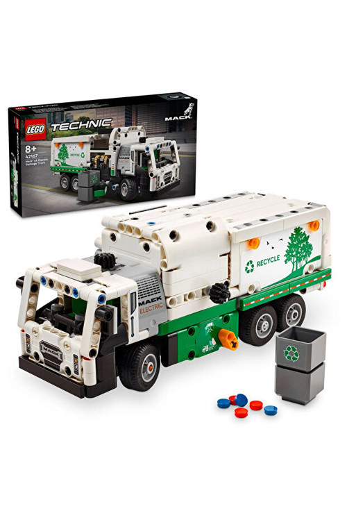 Technic Mack® Lr Electric Çöp Kamyonu 42167 - 8+ Çocuklar İçin Oyuncak Model Yapım Seti (503P
