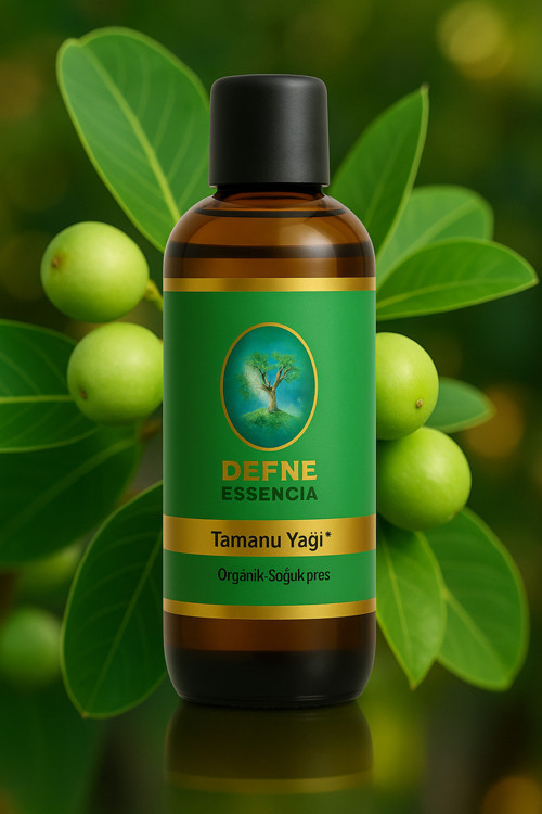 Tamanu Yağı Organik %100 Saf Sabit Yağ 1000Ml