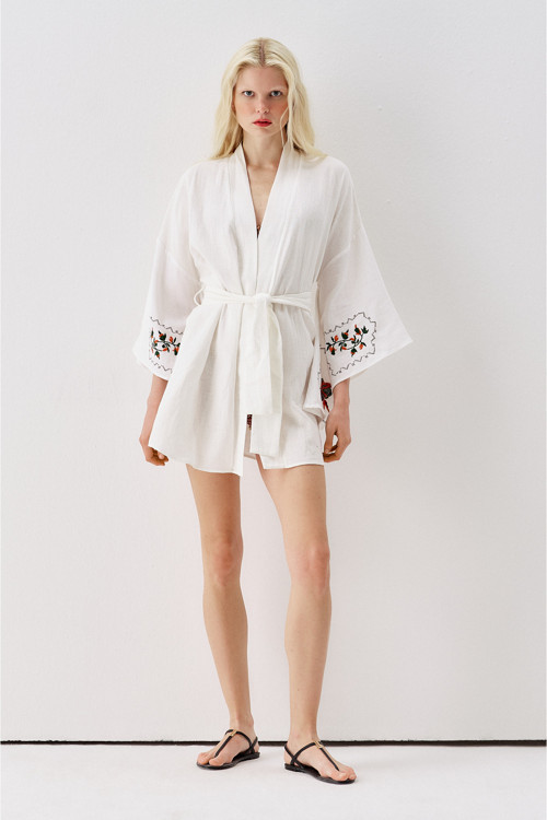 SS6185 Desenli Kimono