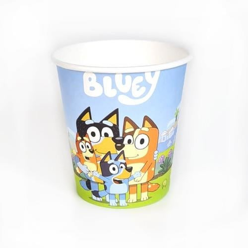 8 adet – Bluey Temalı Parti Bardağı Seti Çocuk Doğum Günü ve Etkinlik Bardakları