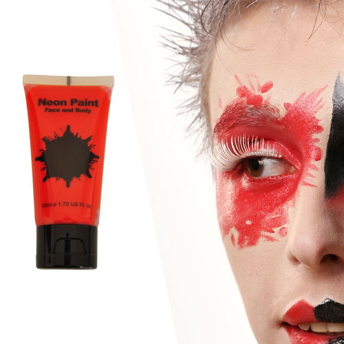 Halloween Cadılar Bayr Kırmızı Yüz Boyası Tüp 50ml