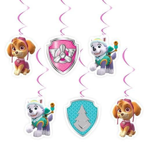 Asmalı tavan sarkıt süsü 6 lı PAW PATROL SKY