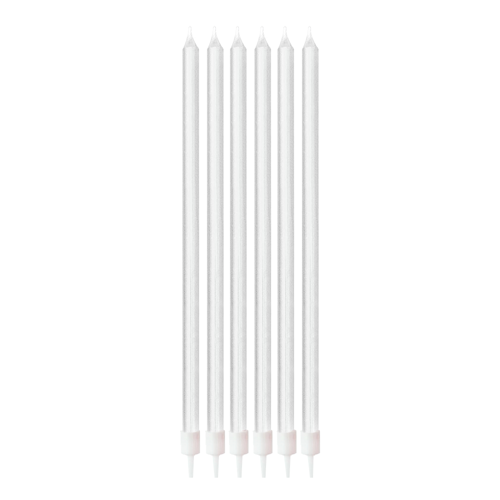 Mum 18 CM 6 lı Metalik BEYAZ KLBK