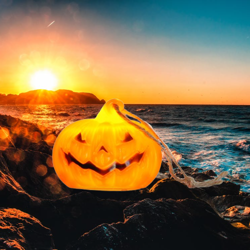 Halloween Cadılar Bayramı Işıklı Balkabağı 5X8cm A