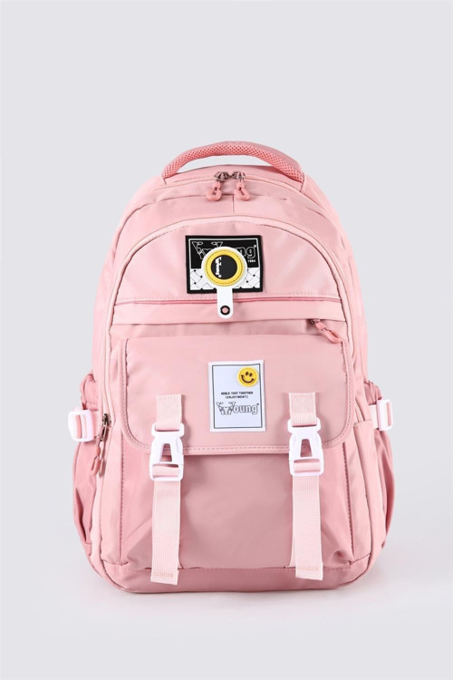 Young 51635 3 gözlü okul-srt çanta PEMBE