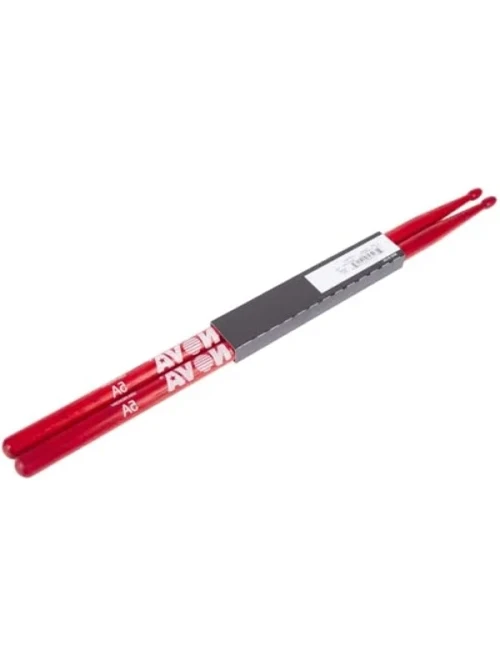 Hickory Malzemeden Üretilmiş Kırmızı Baget - 5A Boyut